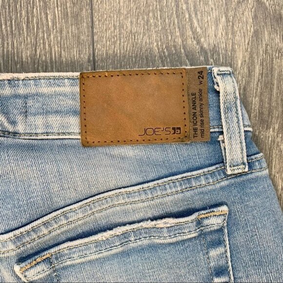 Joe's Jeans Skinny Jeans Flawless Icon Split Raw hem distressed Light wash - Picture 13 of 16